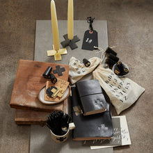 Load image into Gallery viewer, Cross Brass Taper Holders (set of 2)