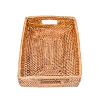Load image into Gallery viewer, Small Rattan Tray