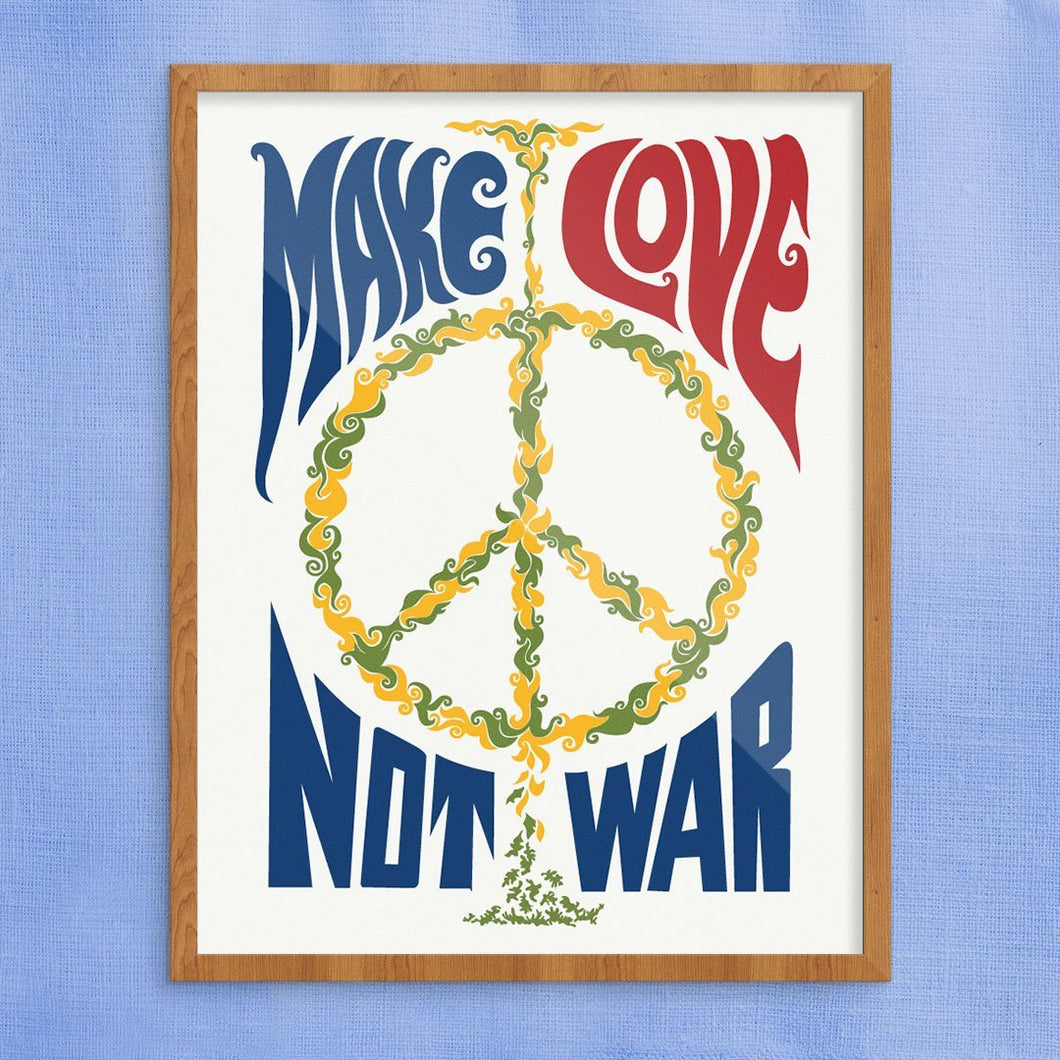 Make Love Not War 11x14 Print