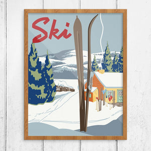 Ski 11x14 Print