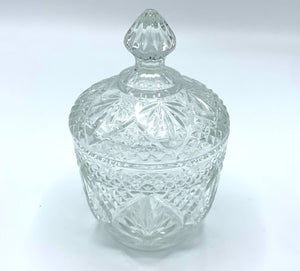 Cut glass canister (Vintage)