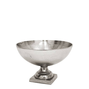 Decorative Silver Pedestal Bowl